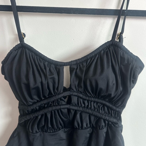 NWT BECCA  Santorini Black One-Piece Swimsuit Size Medium - Picture 6 of 8